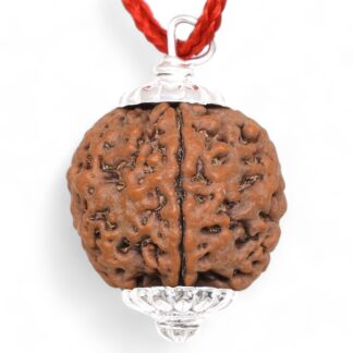 4-Mukhi-Rudraksha-Nepal-Silver-Pendant